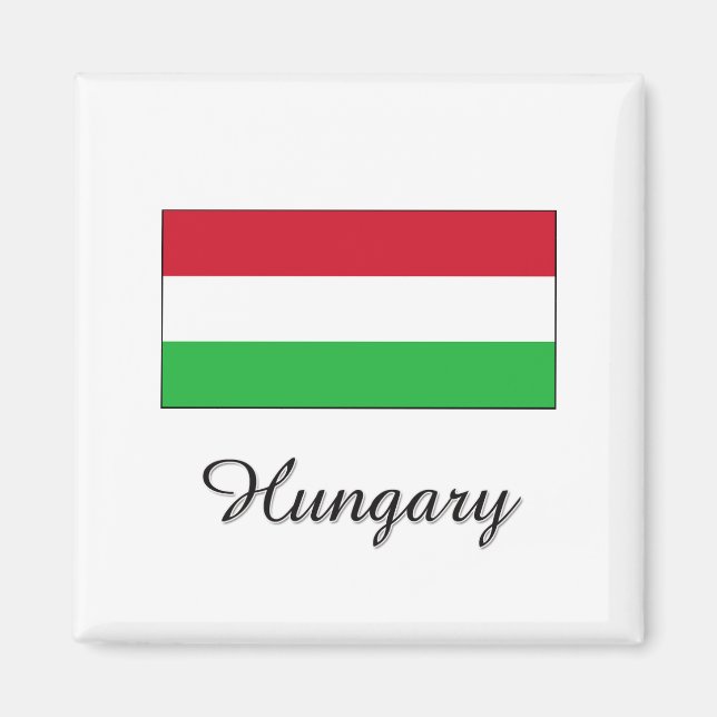 Hungary Flag Design Magnet (Front)