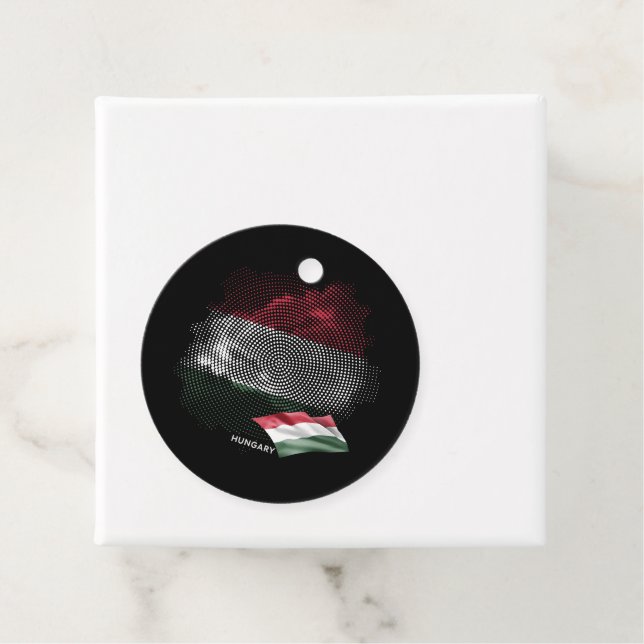 Hungary flag favour tags (In Situ)