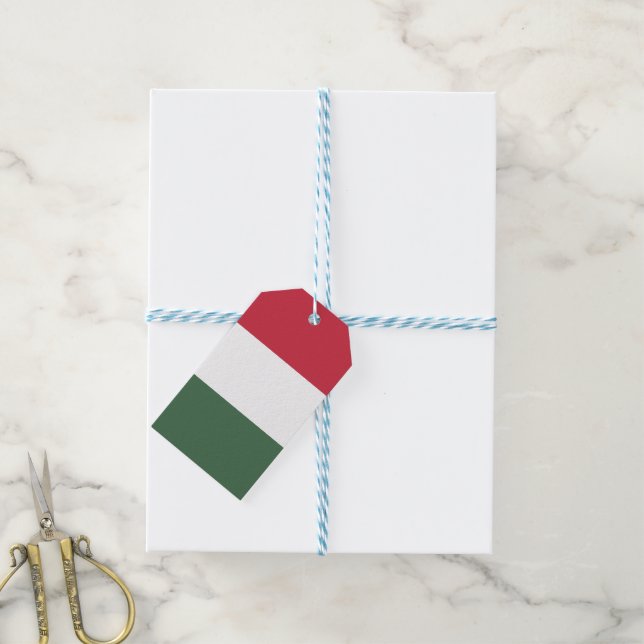 Hungary flag gift tags (With Twine)