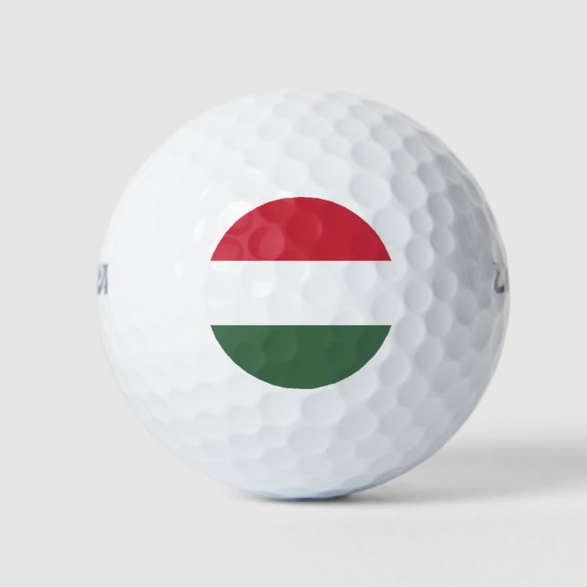 Hungary Flag Golf Balls (Front)