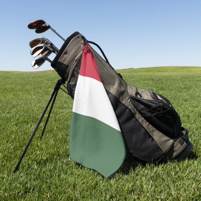 Hungary flag golf towel (Green)