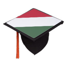 Hungary flag graduation cap topper