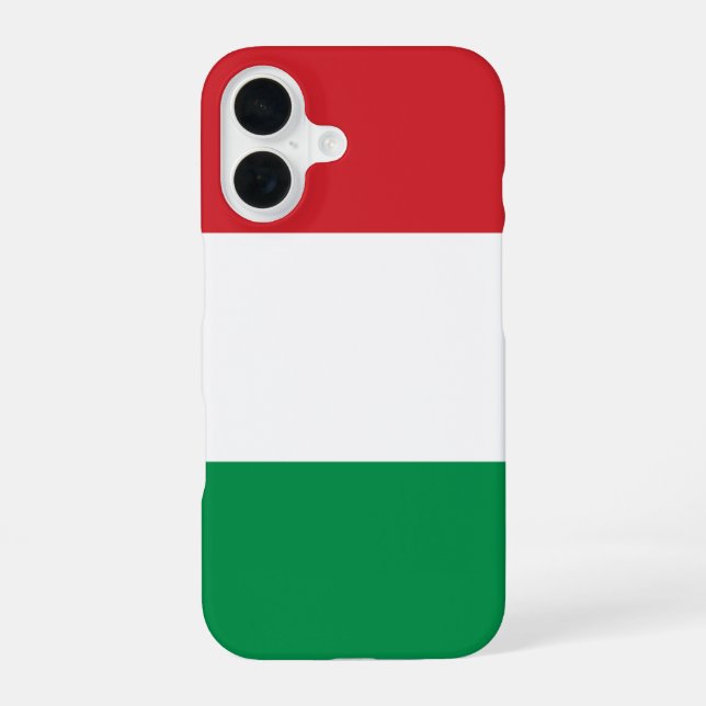 Hungary Flag iPhone 16 Case (Back)