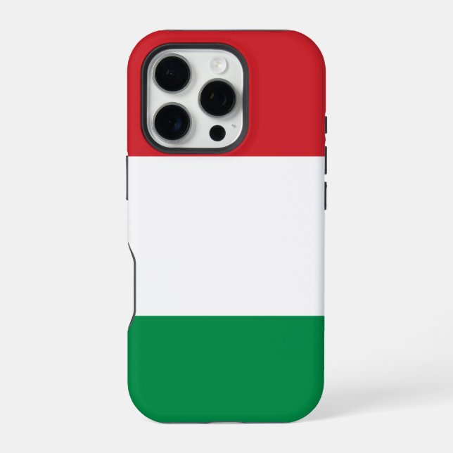 Hungary Flag iPhone Case (Back)