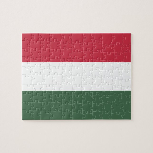 Hungary flag jigsaw puzzle (Horizontal)