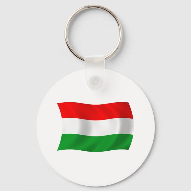 Hungary Flag Keychain (Front)