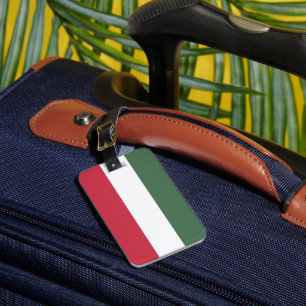 Hungary flag luggage tag
