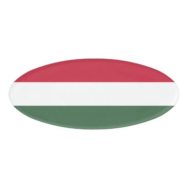 Hungary flag name tag (Front)