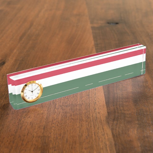 Hungary flag nameplate (Side)