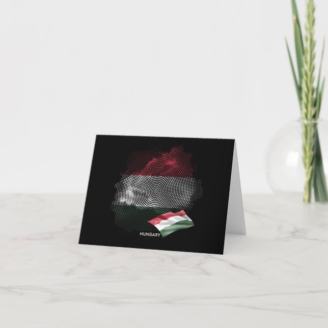 Hungary flag note card (Front)