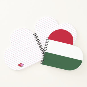 Hungary flag notebook