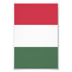 Hungary flag photo print