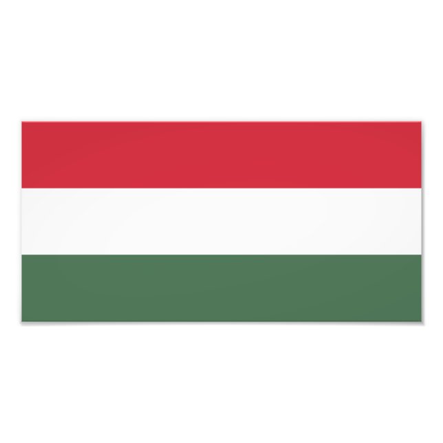 Hungary Flag Photo Print (Front)