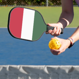 Hungary flag pickleball paddle