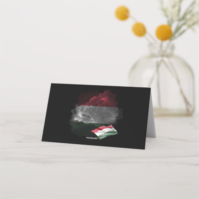 Hungary flag place card (Front)