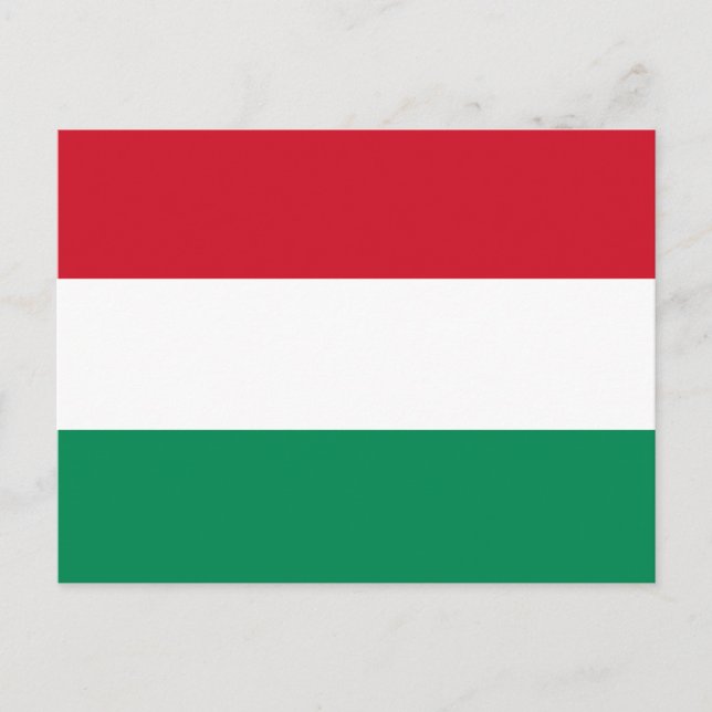 Hungary Flag Postcard (Front)