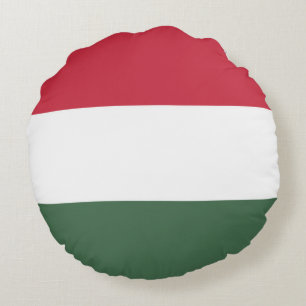 Hungary flag round pillow
