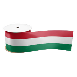 Hungary Flag Satin Ribbon
