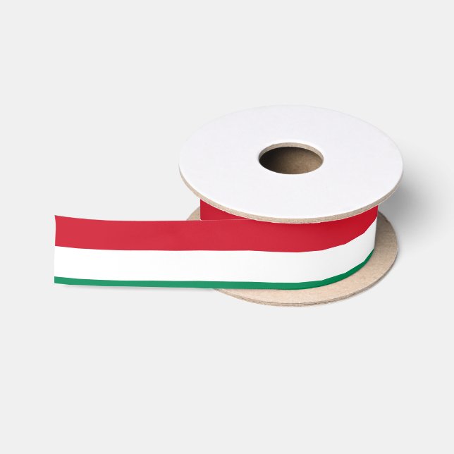 Hungary Flag Satin Ribbon (Spool)