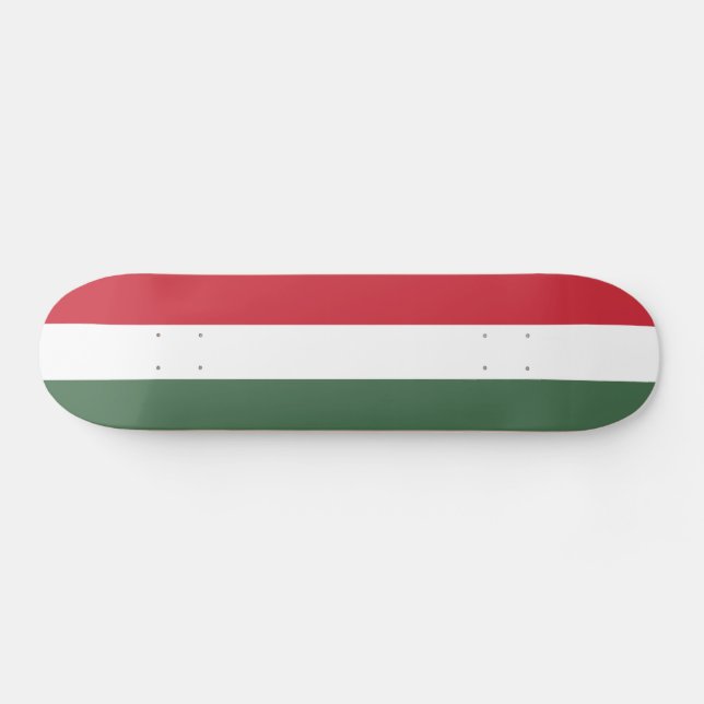 Hungary Flag Skateboard (Horz)