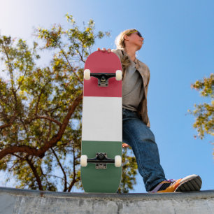 Hungary flag skateboard