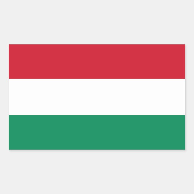 Hungary Flag Sticker (Front)
