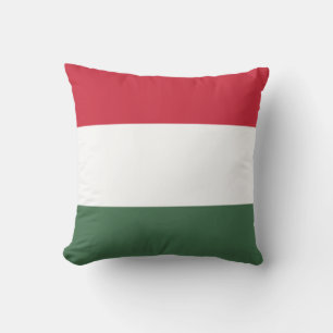 Hungary Flag Throw Pillow