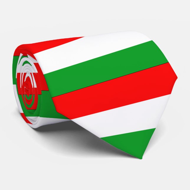 Hungary Flag Tie (Rolled)