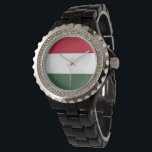 Hungary flag watch<br><div class="desc">An ideal gift for all those who are patriotic of their country!</div>