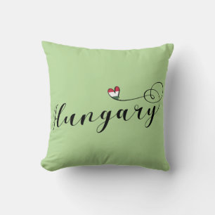 Hungary Heart, Hungarian Throw Pillow