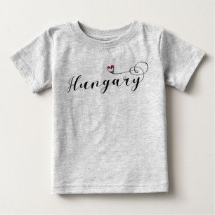 Hungary Heart T-Shirt, Hungarian Baby T-Shirt