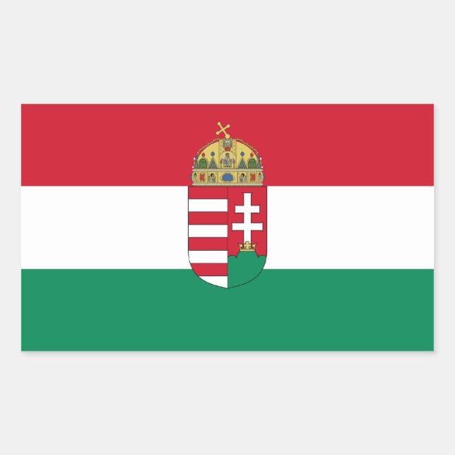 Hungary/Hungarian 1940 Flag Sticker (Front)