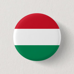 Hungary (Hungarian) Flag 1 Inch Round Button