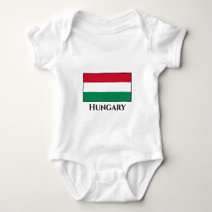 Hungary (Hungarian) Flag Baby Bodysuit