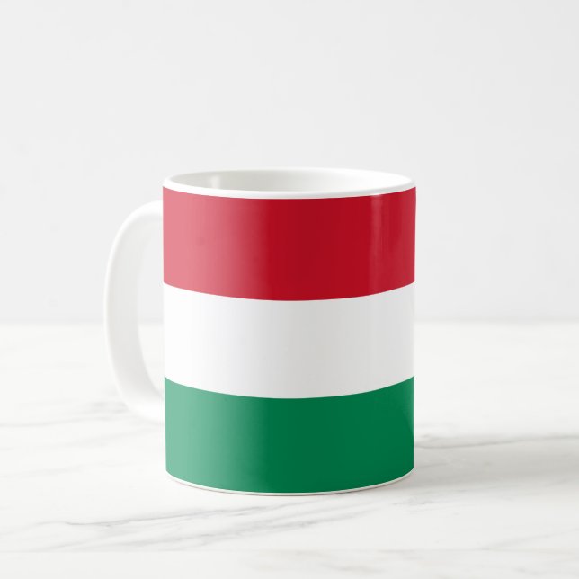 Hungary (Hungarian) Flag Coffee Mug (Front Left)