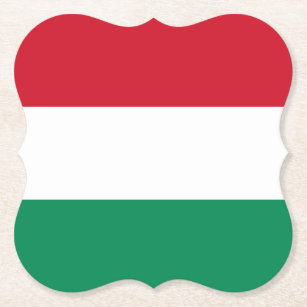 Hungary (Hungarian) Flag Paper Coaster