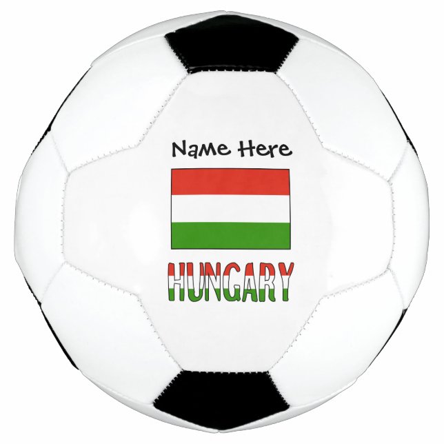 Hungary Hungarian Flag Personalized  Soccer Ball (Front)