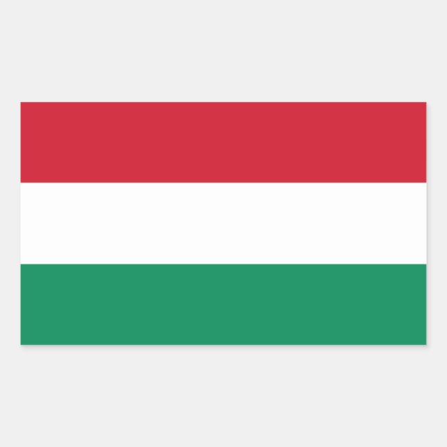 Hungary/Hungarian Flag Sticker (Front)