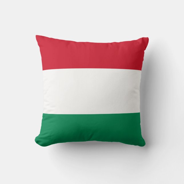Hungary (Hungarian) Flag Throw Pillow (Front)
