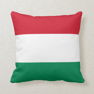 Hungary (Hungarian) Flag Throw Pillow