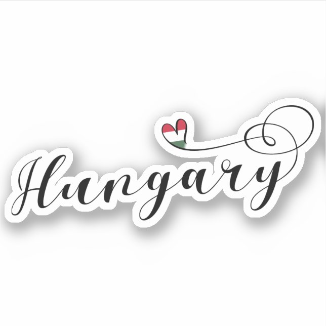 Hungary Hungarian Heart Flag (Front)