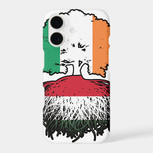 Hungary Hungarian Irish Ireland Tree Roots Flag