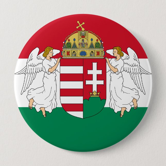 Hungary , Hungary 4 Inch Round Button (Front)
