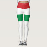 Hungary Leggings<br><div class="desc">Flag of Hungary,  red white green</div>