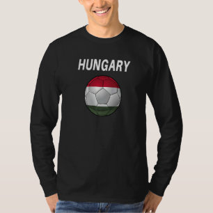 Hungary National Flag Football Hungary Soccer Ball T-Shirt
