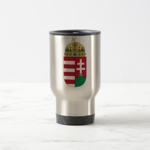 Hungary Official Coat Of Arms Heraldry Symbol Travel Mug