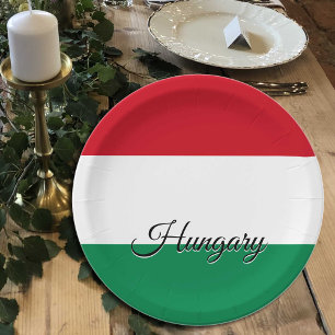 Hungary plates, Hungarian Flag party /sports Paper Plate