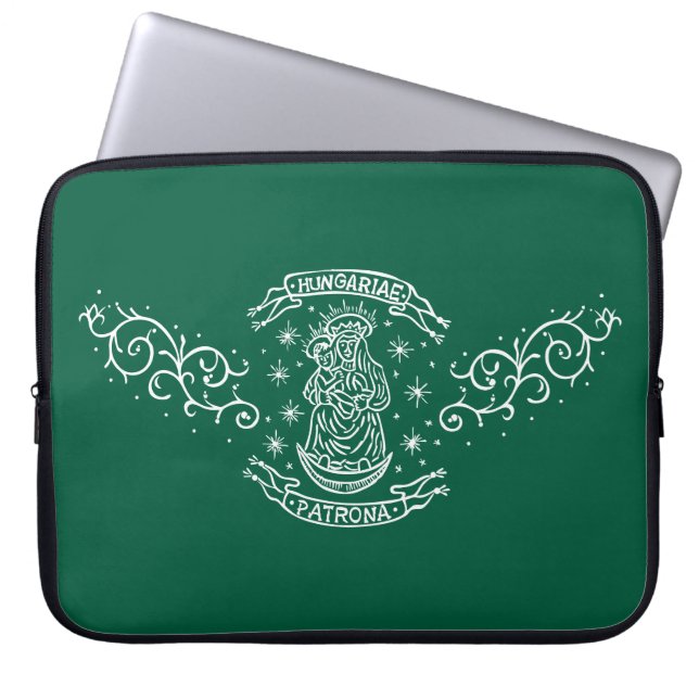 hungary religious motif medieval virgin mary jesus laptop sleeve (Front)