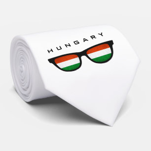 Hungary Shades custom text & colour tie