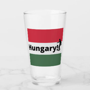 Hungary soccer  glass